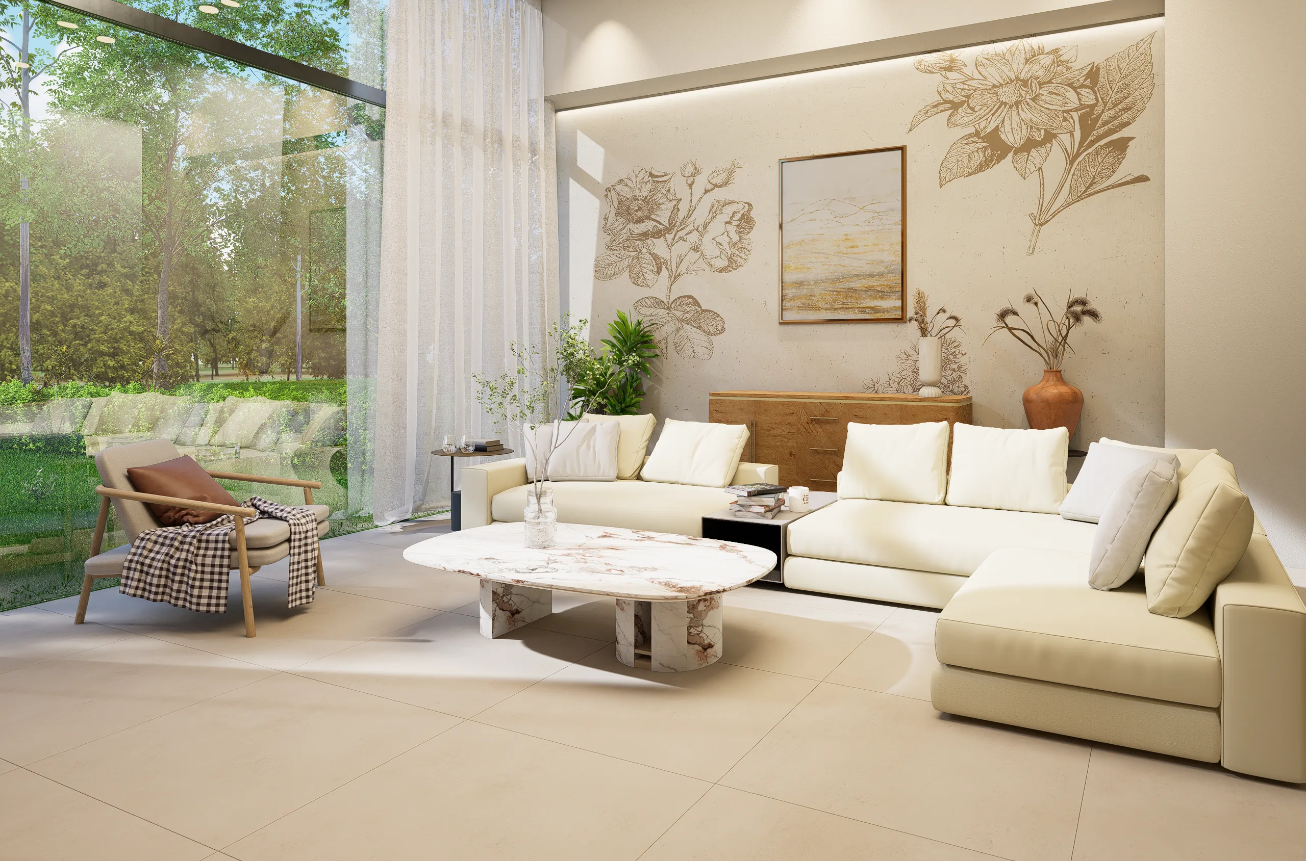 Foder White Indoor Tile thumbnail 2