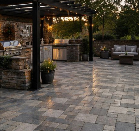 Rusty Stone Tumbled Porcelain Pavers thumbnail 5