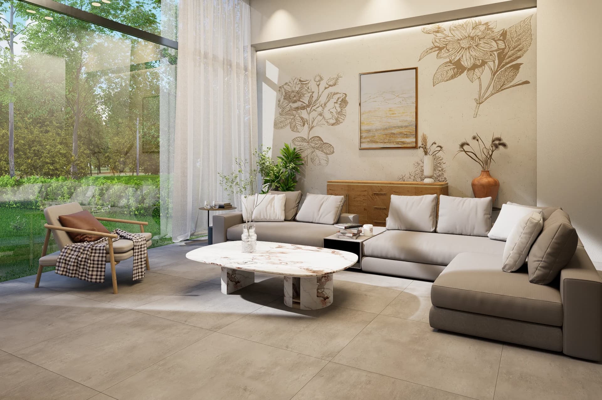 Foder Grey Indoor Tile