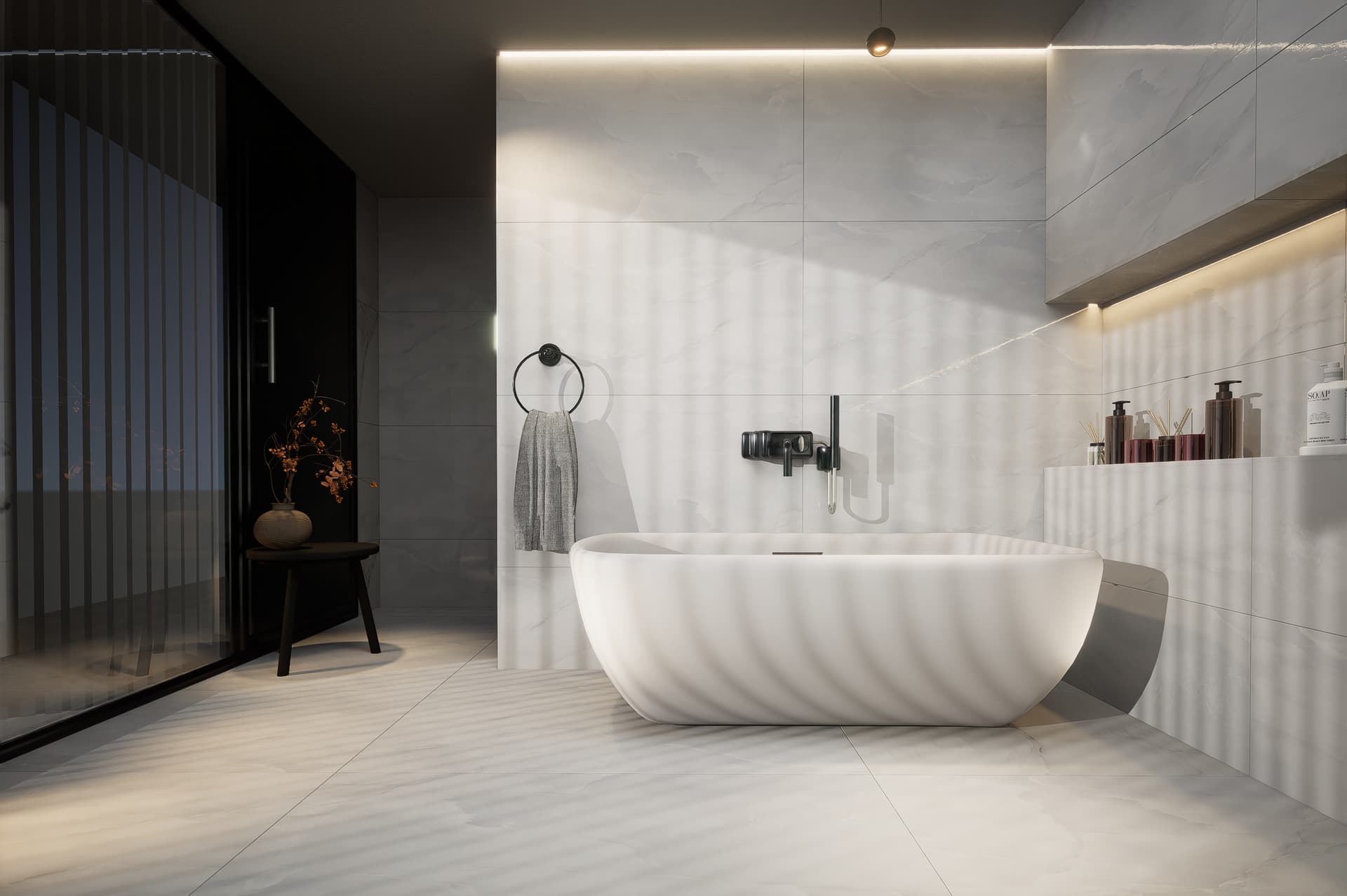 Mountain White Indoor Tile