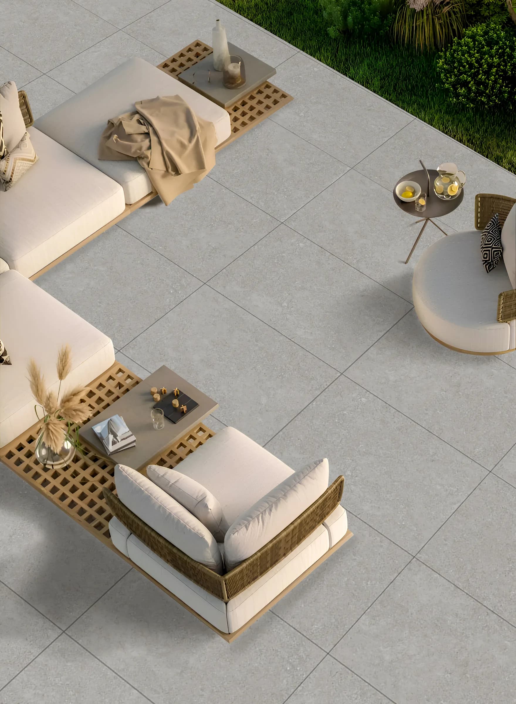 Portico Gris Porcelain Paving