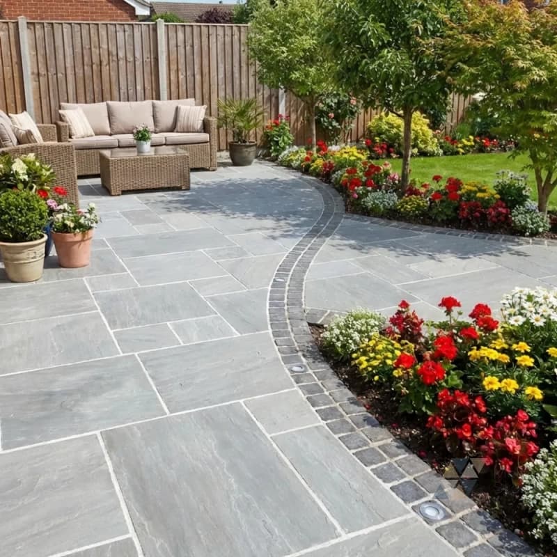 Kandla Grey Sandstone Paving thumbnail 3