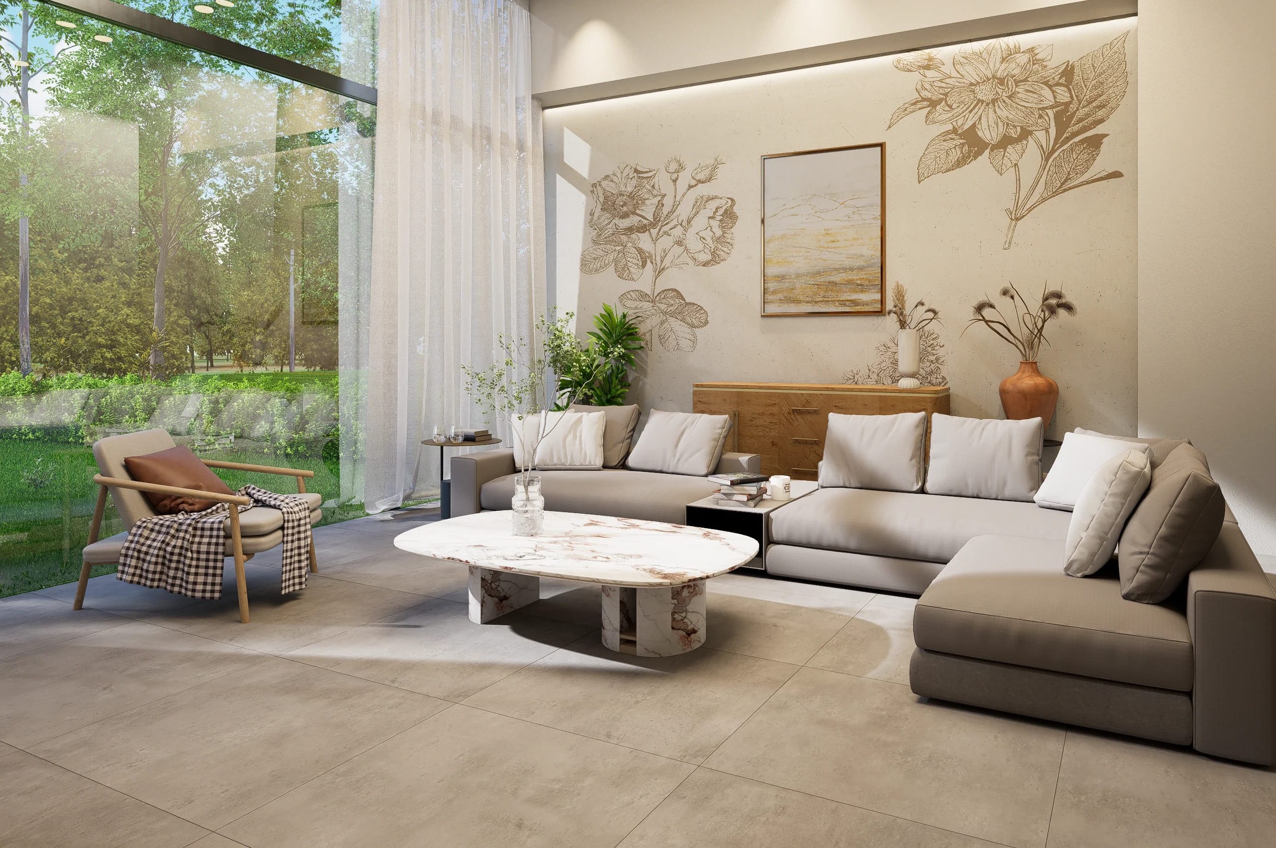 Foder Grey Indoor Tile