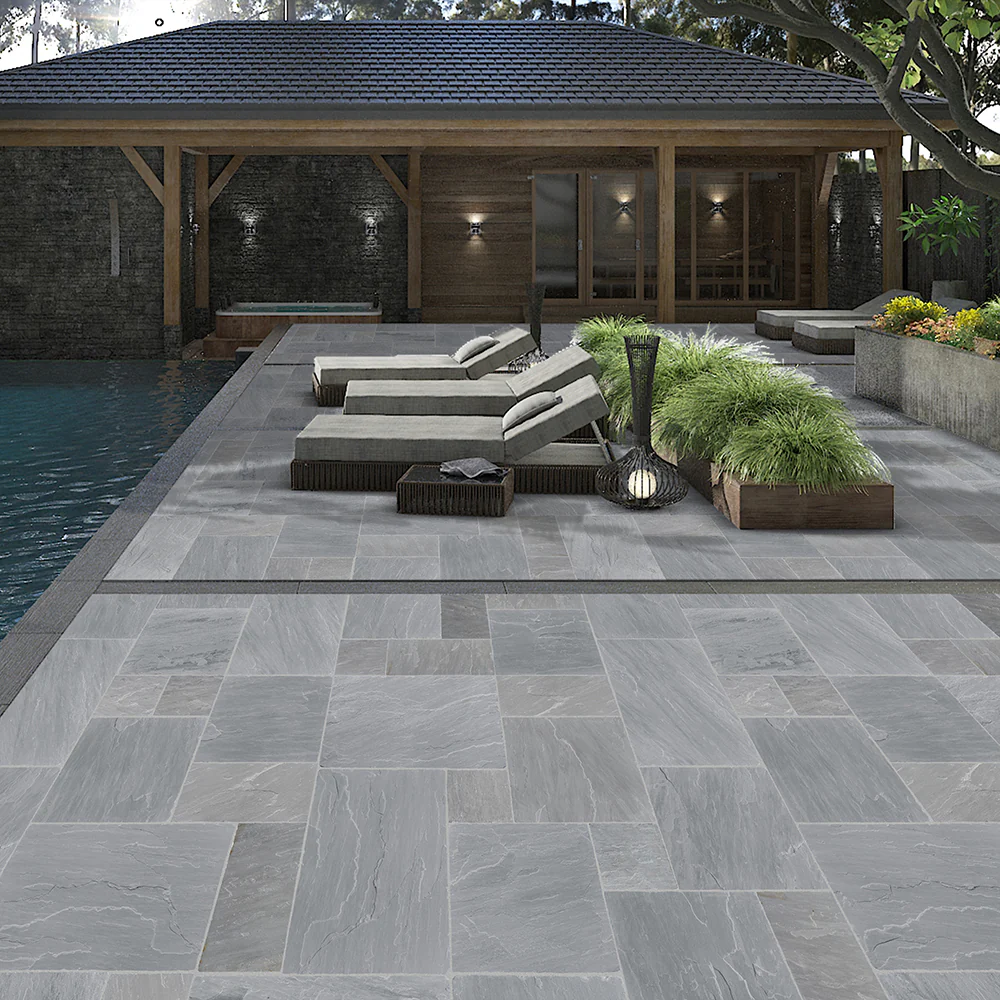 Kandla Grey Sandstone Paving
