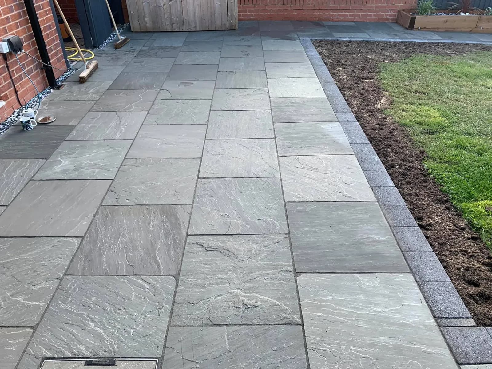 Kandla Grey sandstone paving