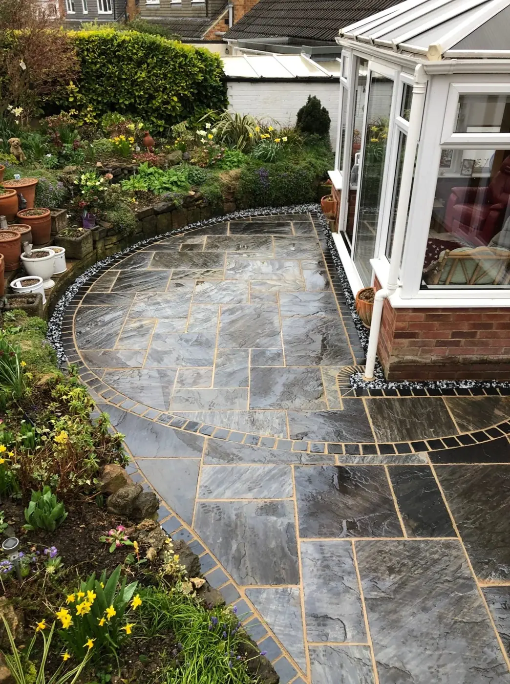 Sagar Black Sandstone Paving