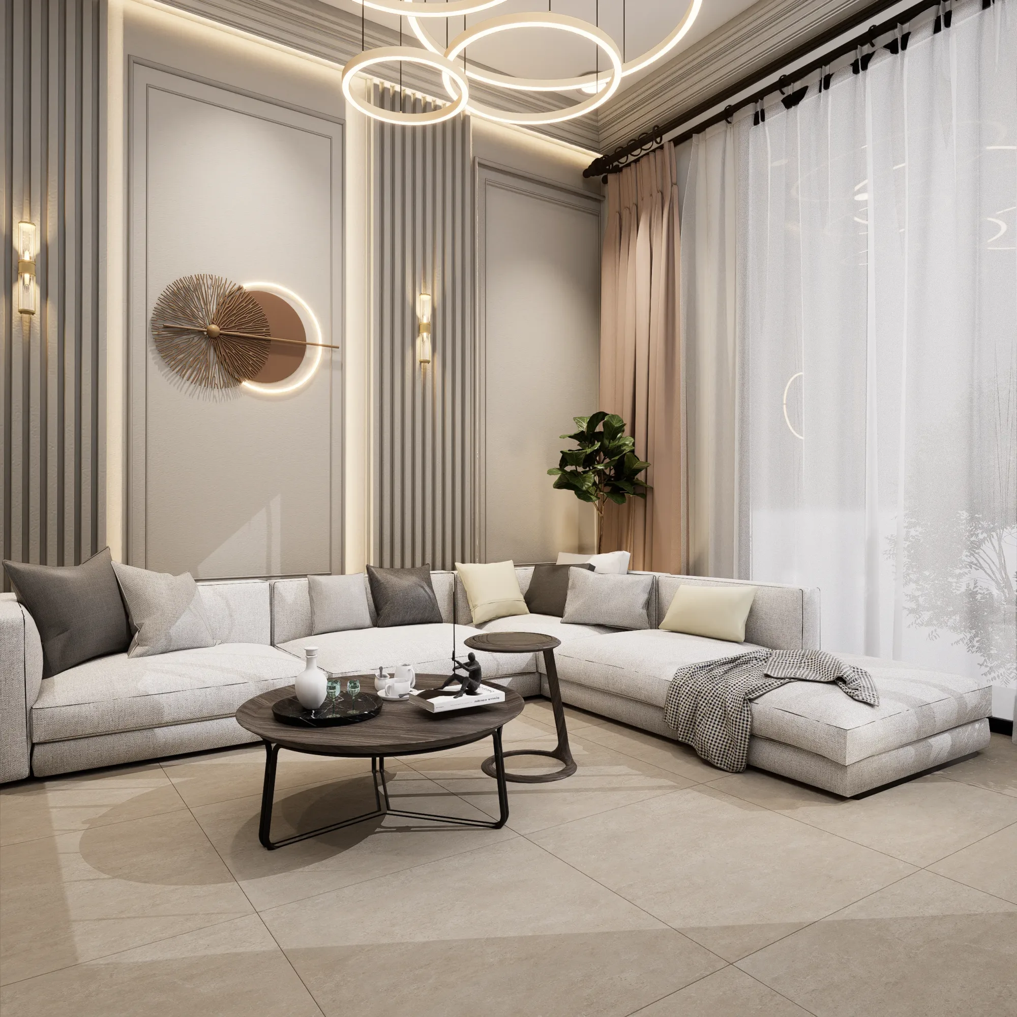 Cement Fog Indoor Tile gallery 2