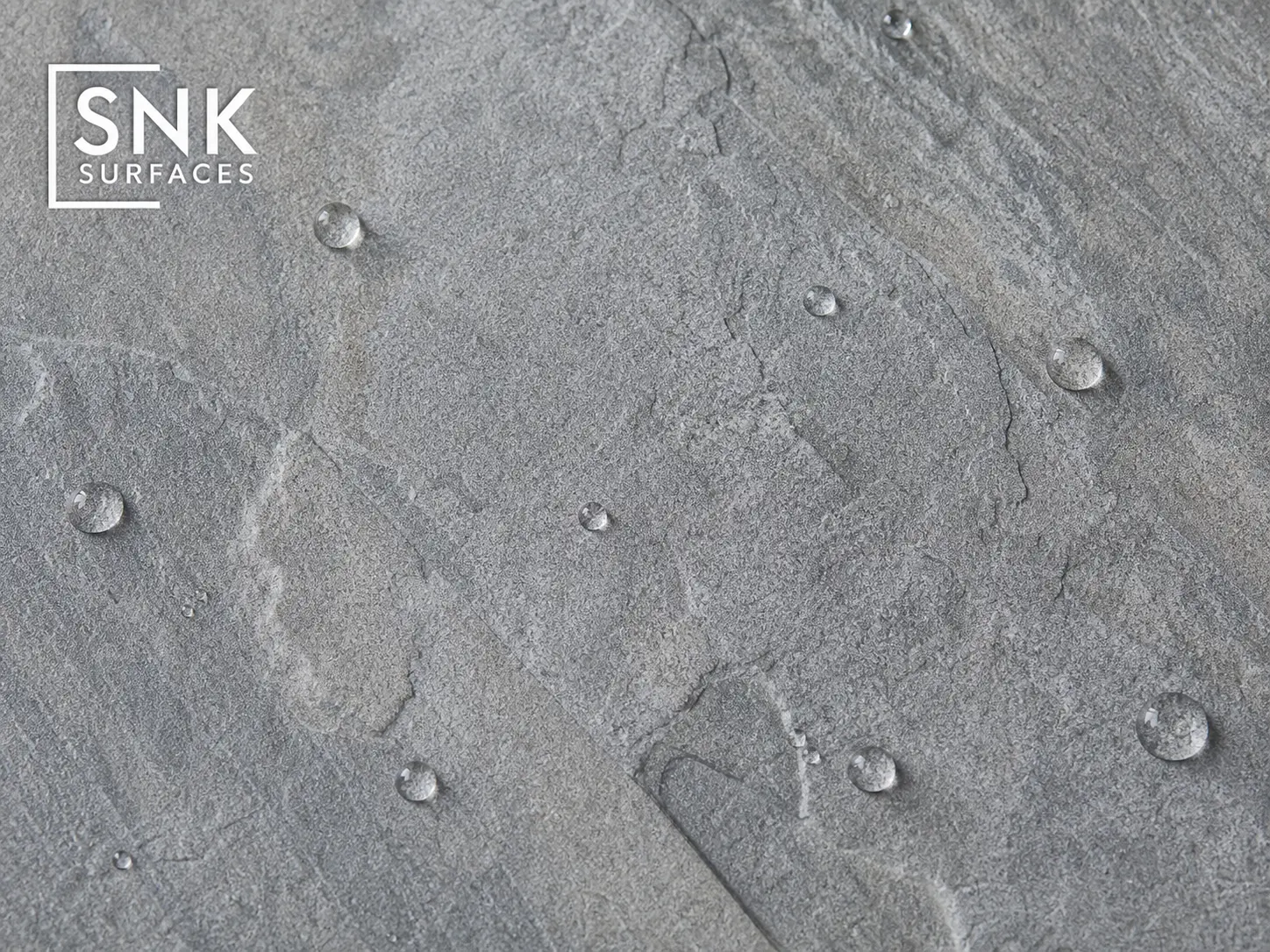 Macro close-up of kandla grey porcelain tile surface showing high-definition printed natural stone texture and R11 micro-grip finish